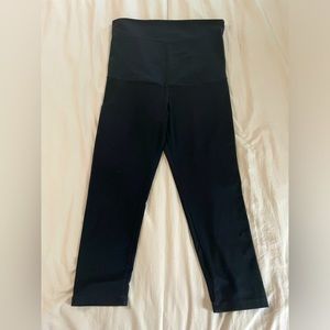 2 Pair - Maternity/Postpartum Support Crop Leggings - Black/L - Kindred Bravely